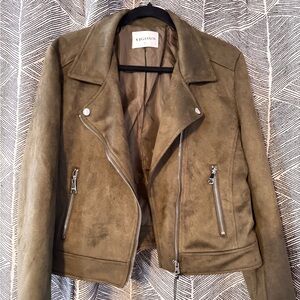 Vigoss faux suede olive green Jacket for Women